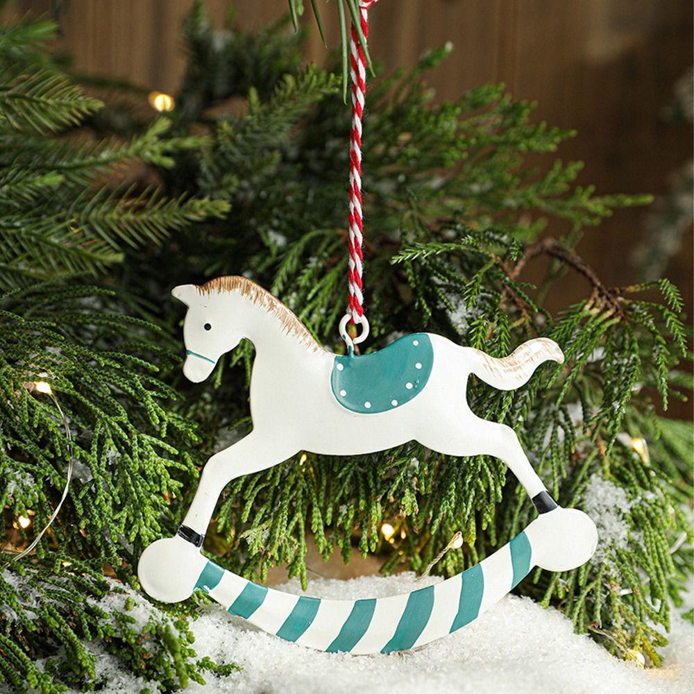 Nordic Style Xmas Tree Hanging Pendant Iron Snowflake Pendant  Party Favors