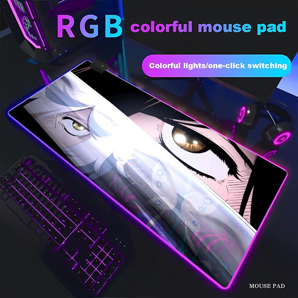 

Аниме Адский Рай Jigokuraku Габимару Коврик для мыши RGB Игровой коврик для мыши HD Игровой Большой светодиодный свет XXL Коврик для ПК Компьютера Нескользящий RGB600x300x3mm