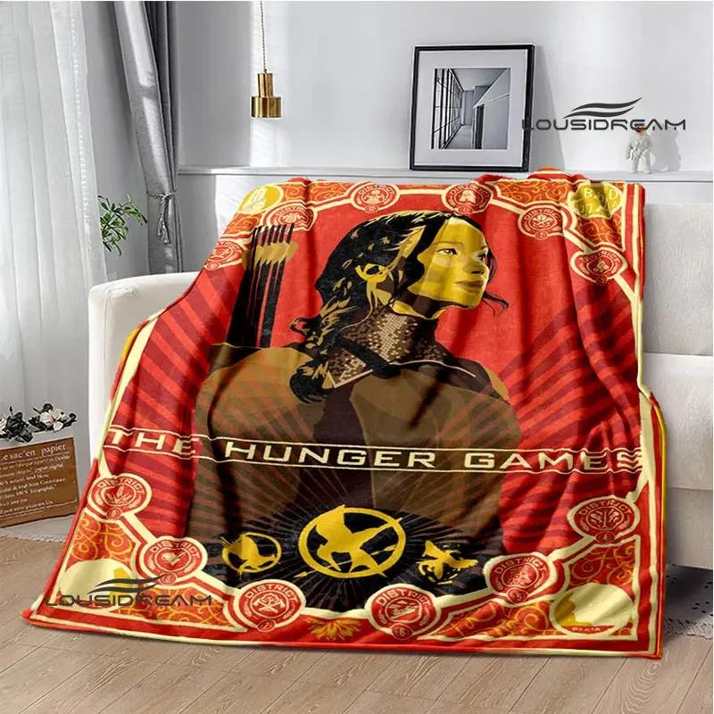 The Hunger Games Print Deka Flanelová deka Domácí cestovní deka deka tenká deka Teplá deka dárek k narozeninám