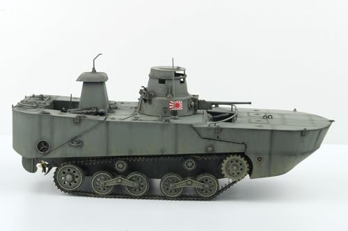 PLATZ/MONO Dragon 1/35 Scale Tanks of the World 11 WWII Japanese Navy Type 2 Ka-Mi Seaborne Configuration (Late Float Type) Plastic Model MD011 (Tank)