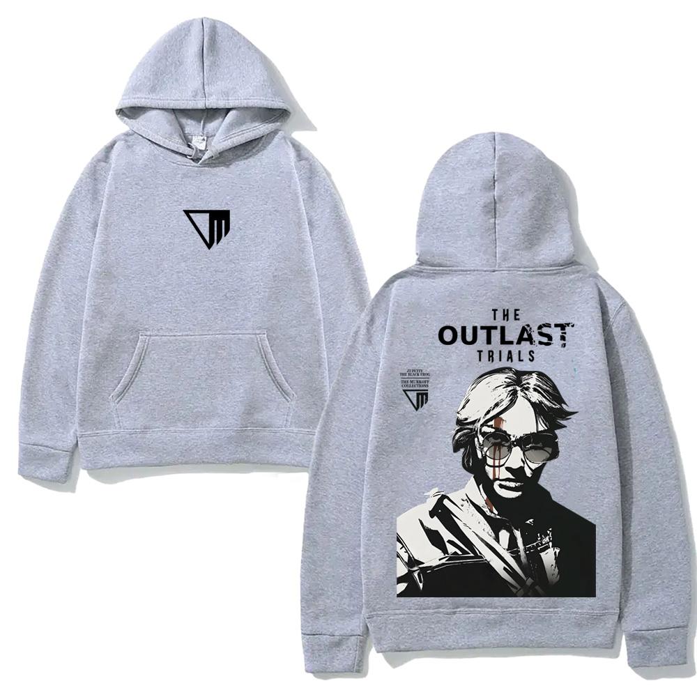 The Outlast Trials GAME Kapuzenpullover Neuer Stil Horror-Spiel Grafikdruck KAPUZENPULLOVER für Herbst/Winter Sweatshirt mit Kapuze
