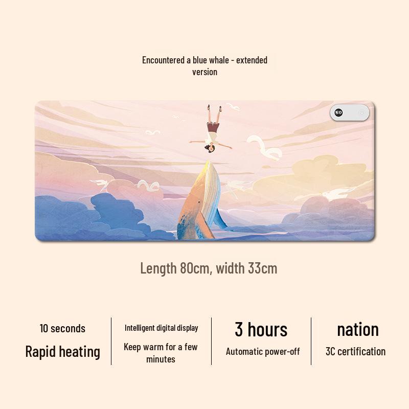 Hotson Electric Heated Desk Pad - Desktop Heater & Writing Mat with Warmth Function