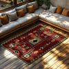 Rustic Southwestern Area Rug Non Slip Indoor Outdoor Mat Tribal Pattern Home Decor Farmhouse Entryway Doormat Modern Floor Cover
