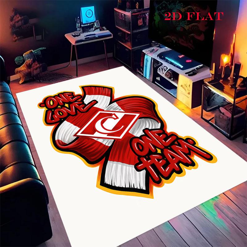 Spartak Moscow Dash Carpet Rug for Living Room Bedroom Home Sofa Decoration,Kids play Nonslip Floor Mat