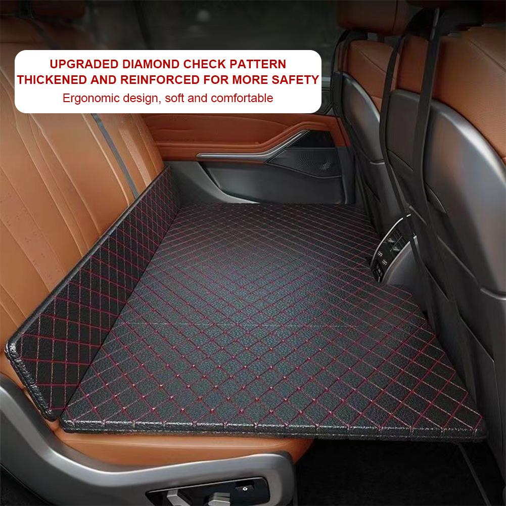 Auto Camping Mattress Portable Car Back Seat Sleeping Bed Pad Large PU Foldable Travel Auto Seat Mat For Cars SUV RV Accessories