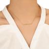 Europäische & Amerikanische Diamantbesetzte Wellen-Halskette - Eleganter, Vielseitiger, Hochwertiger Luxus-Schmuck für Damen