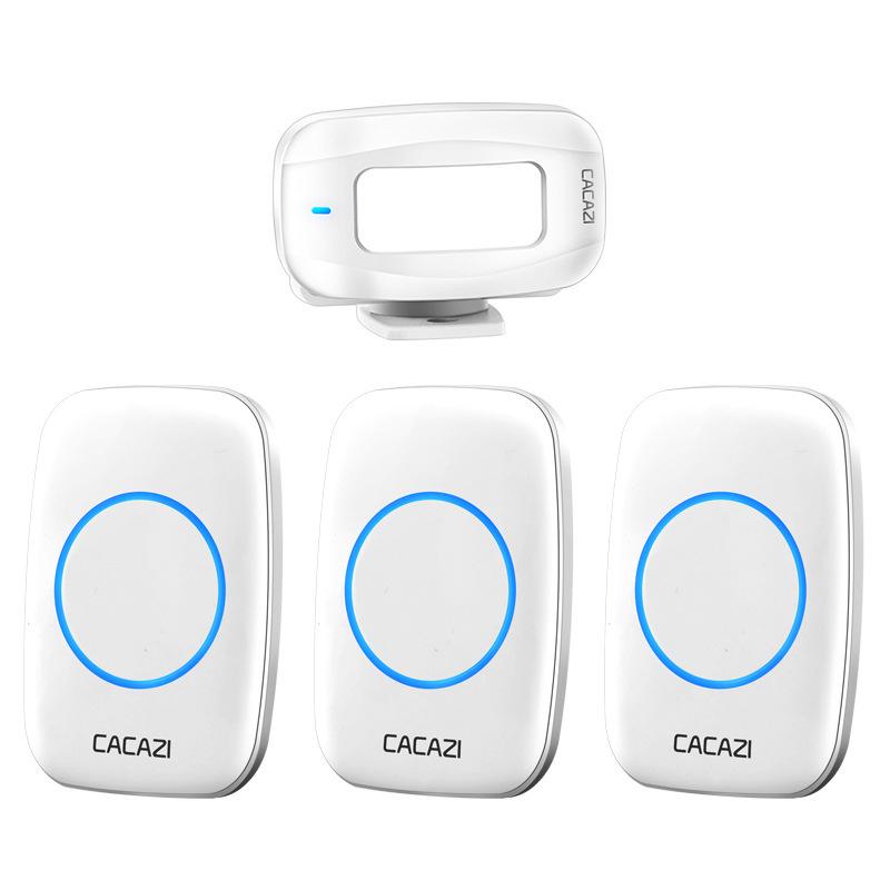Wireless Infrared Doorbell: Entrance Greeter for Convenience Stores 1 Sensor + 3 Receivers