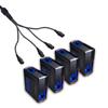 PDU Computer r C14 to 4xC13 Power Cable for Multiple Device Connection Connect 4Devices to One Outlet Wire
