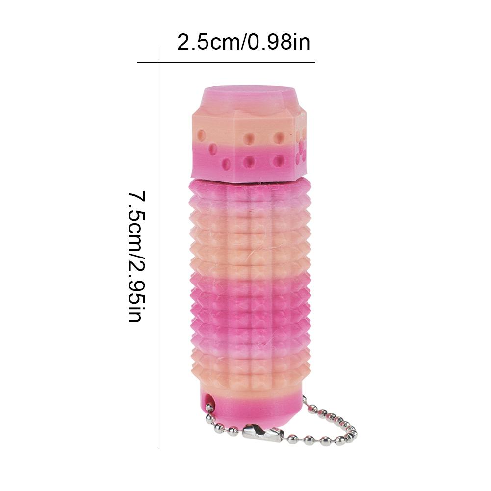 Sensory Roller Fidget Toy Clicker Tactile Spikes for Anxiety Stress Relief Pain Stimming Autism Over Stimulation with Lanyard