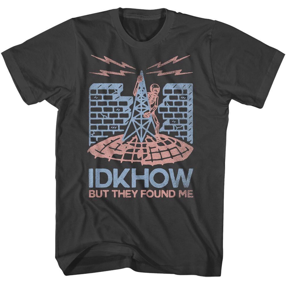 iDKHOW But They Found Me Radio Skeleton Men T Shirt Indie Pop Band Music Merch S