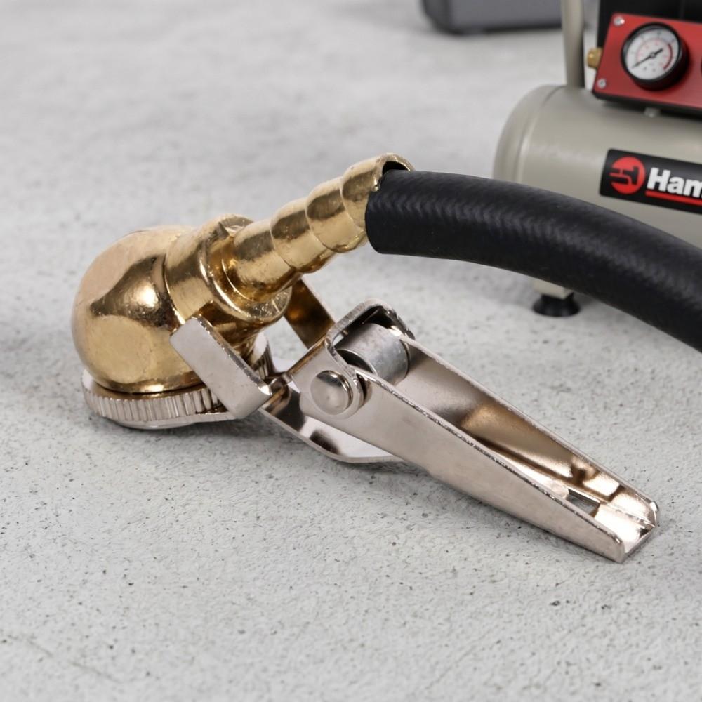 Closed Flow Ball Foot Air Chuck Brass Body Tire Inflation Connector Car/Motorcycle Tire Inflation