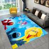 S-Sesame Street TV Cute Cartoon Carpet Rug for Bedroom Living Room Sofa Home Doormat Home Decor,Area Rug Non-slip Floor Mat Gift