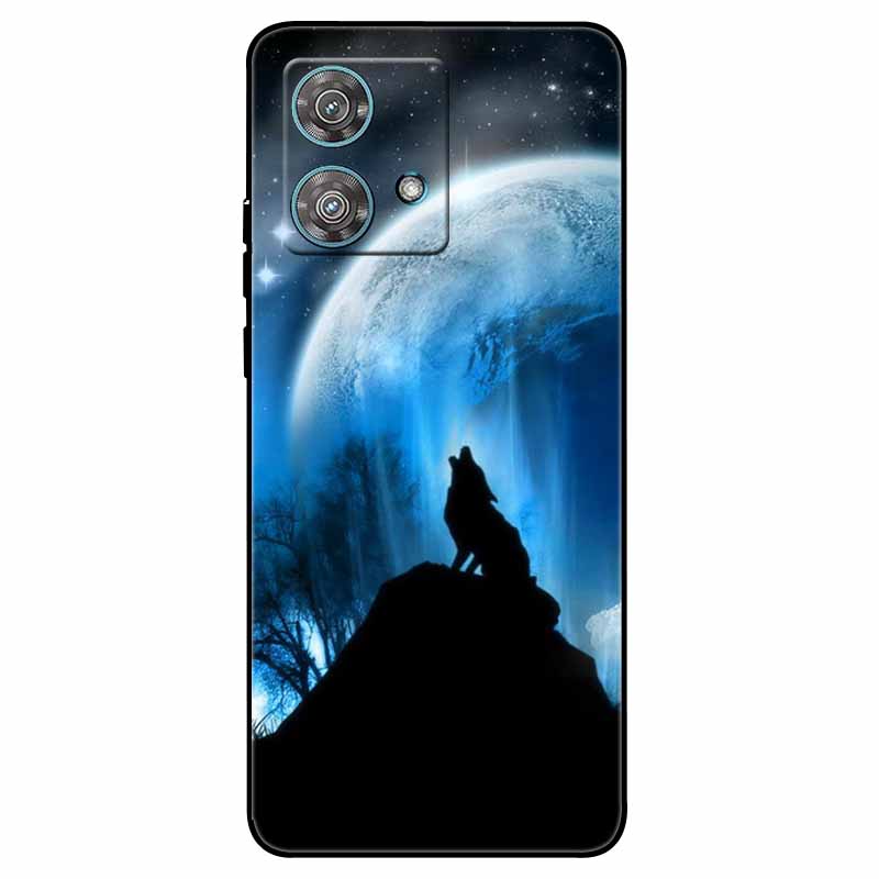 Skirta Moto G84 5G dėklas Silikoninis Minkštas Spausdintas Katės Drugelio Telefono Dangtelis Motorola MOTO G84 TPU Dangtelis MotoG84 G 84 Madingas Maišelis
