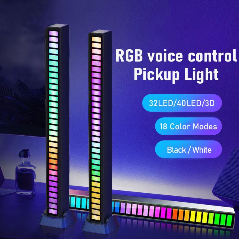 

Умный RGB Symphony Sound Control LED Light Music Rhythm Ambient Pickup Lamp Управление приложением для компьютерных игр Декор рабочего стола