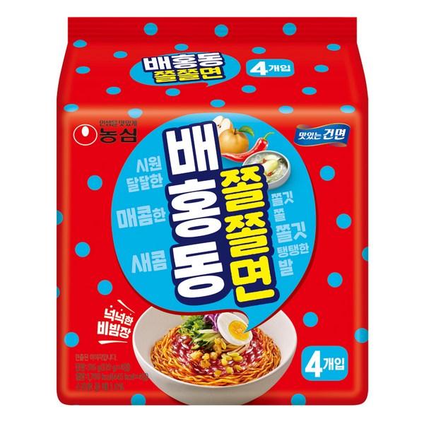 Nongshim Baehongdong Jjoljolmyeon 129g, 4 pieces