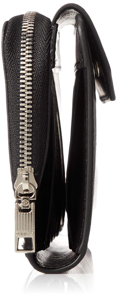ASSOB Leather Mobile Long Wallet Black