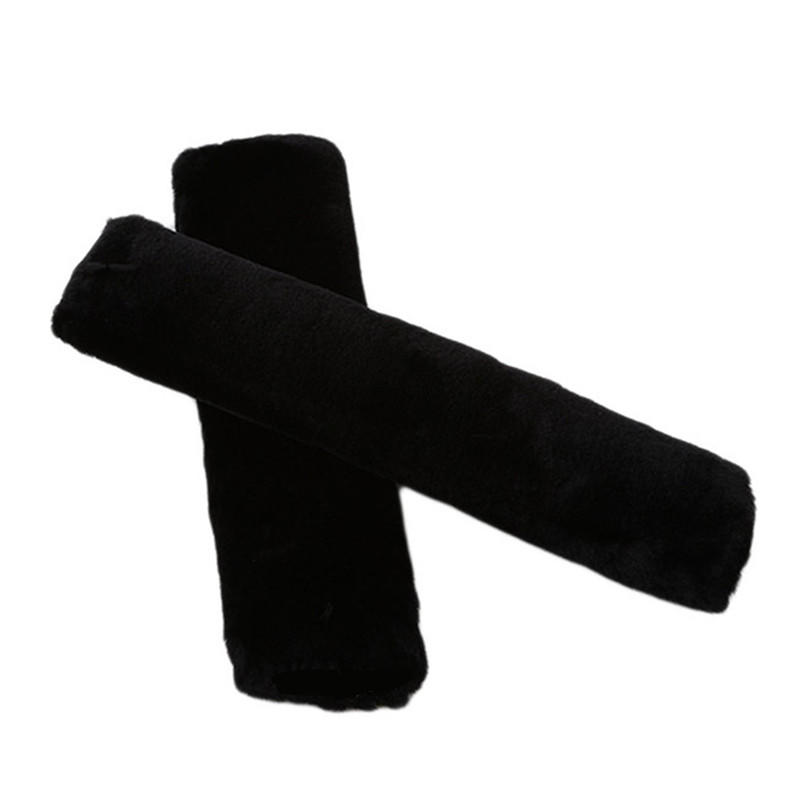 2Pcs Universal Plush Car Seat Belt Cover Adjustable Car Safety Belts Cover Shoulder Pad for Kids Adults Car Interior Accessories