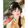 Vintage Hanfu Wig Headband Lazy Wig Bag Chinese Ancient Chignon  Song and Ming Dynasty