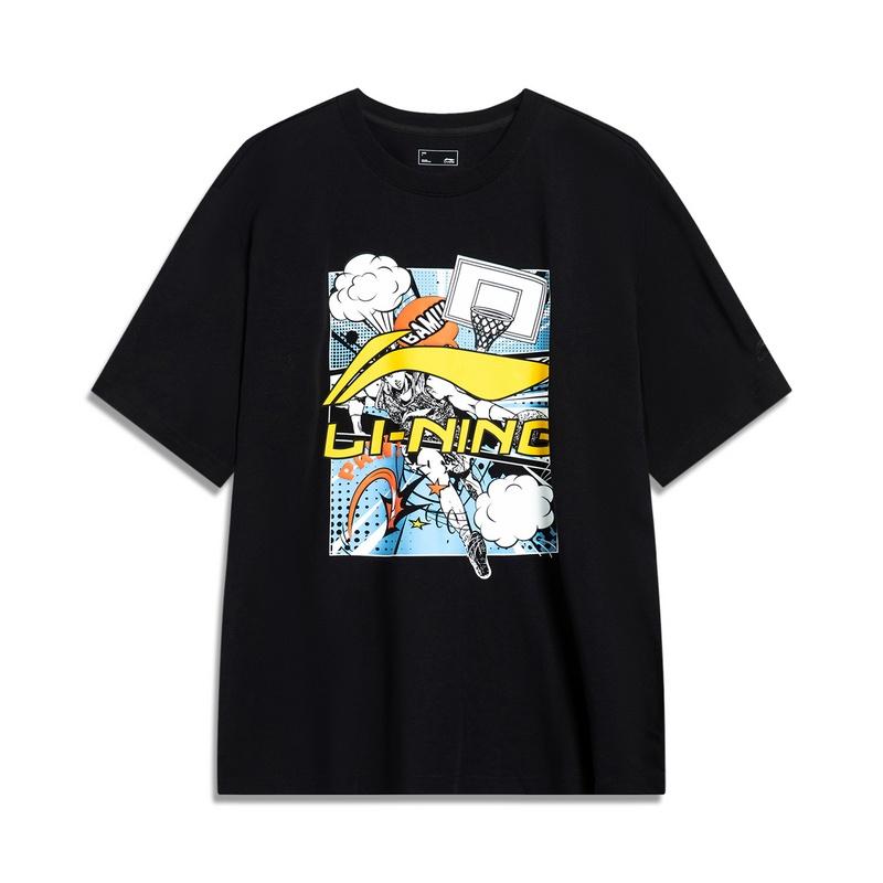 Li-Ning Comics Graphic T-shirt Black Men s AHSU805-1 L
