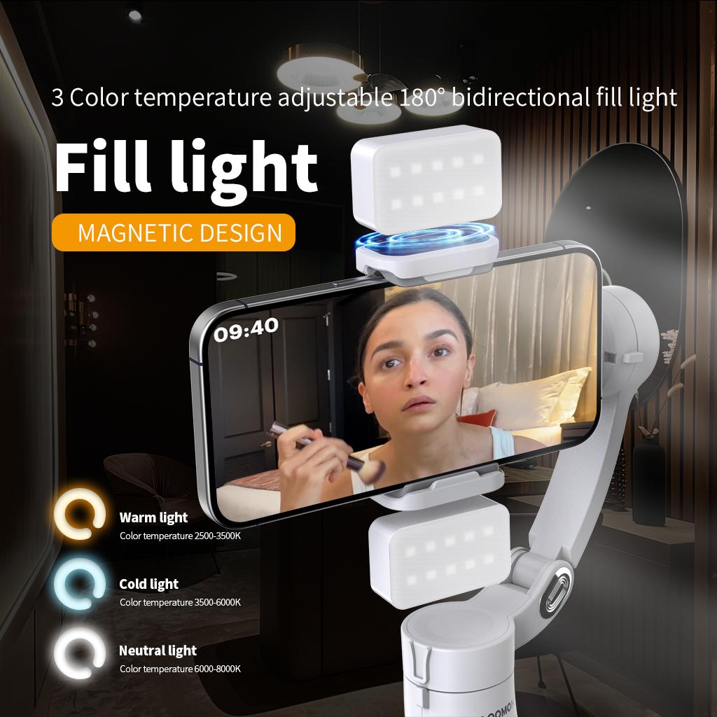 2025 New M2 360 Rotation Gimbal Selfie Stabilizer Selfie Stick Bluetooth Control Tracking Gimbal For Tiktok  Smartphone Live