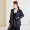 Morris Coming Home Women Tweed Color Block Tailored Long Sleeve Jacket M2602jk