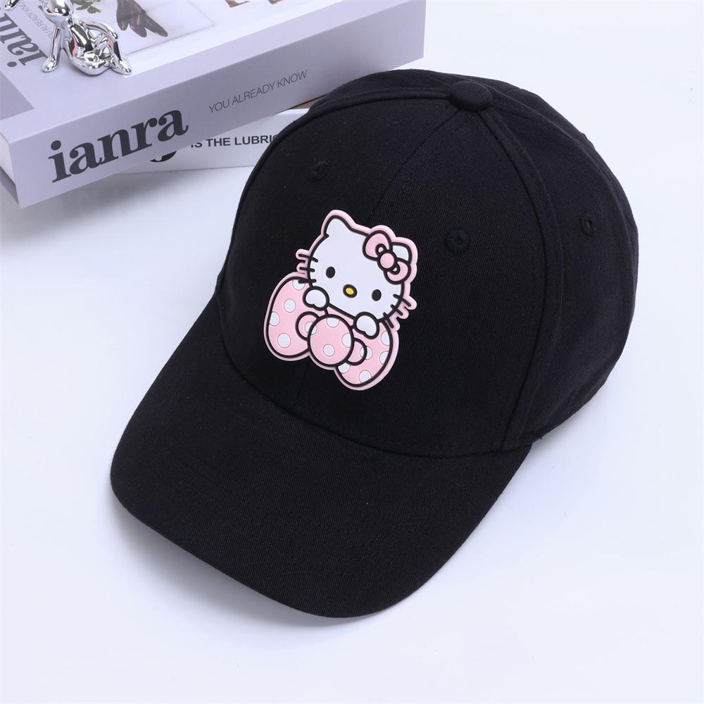 Girls' Spring and Summer Princess Sun Protection Cat Baseball Cap