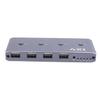 HD USB2.0 KVM Switch 4K 60Hz HD Multimedia Interface Switcher for 4 Computers Share One 4K 60Hz Monitor 4 USB Devices