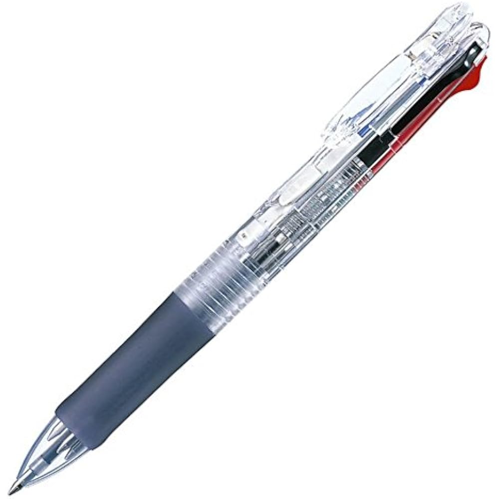 Zebra 4 color ballpoint pen clip-on G4C transparent 10-pack B-B4A3-C