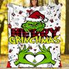 Grinch Theme Printed Blanket Perfect For Couch Bed Travel Outdoor Use Machine Washable Cozy Durable