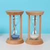 Seven-Color Sand Solid Wood 30-Minute Drop-Proof Hourglass Timer for Kids: Study & Gift