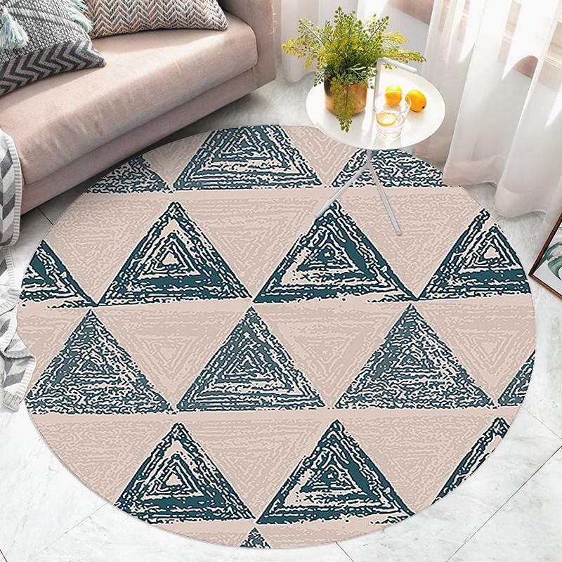 Kulaté koberce do obývacího pokoje Velké plošné koberce do ložnice Salonek Počítačová židle Vstupní rohožka Pratelné