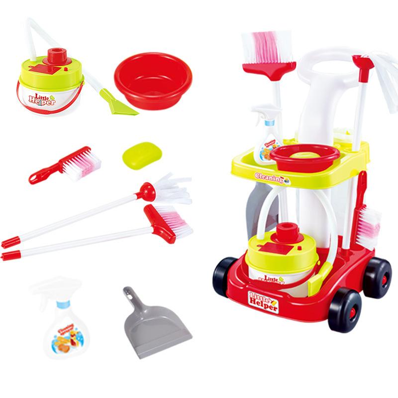 Children'S Play House Simulation Life Appliances Cleaning Toys Girls Cleaning Simulation Vacuum Cleaner Tool Set