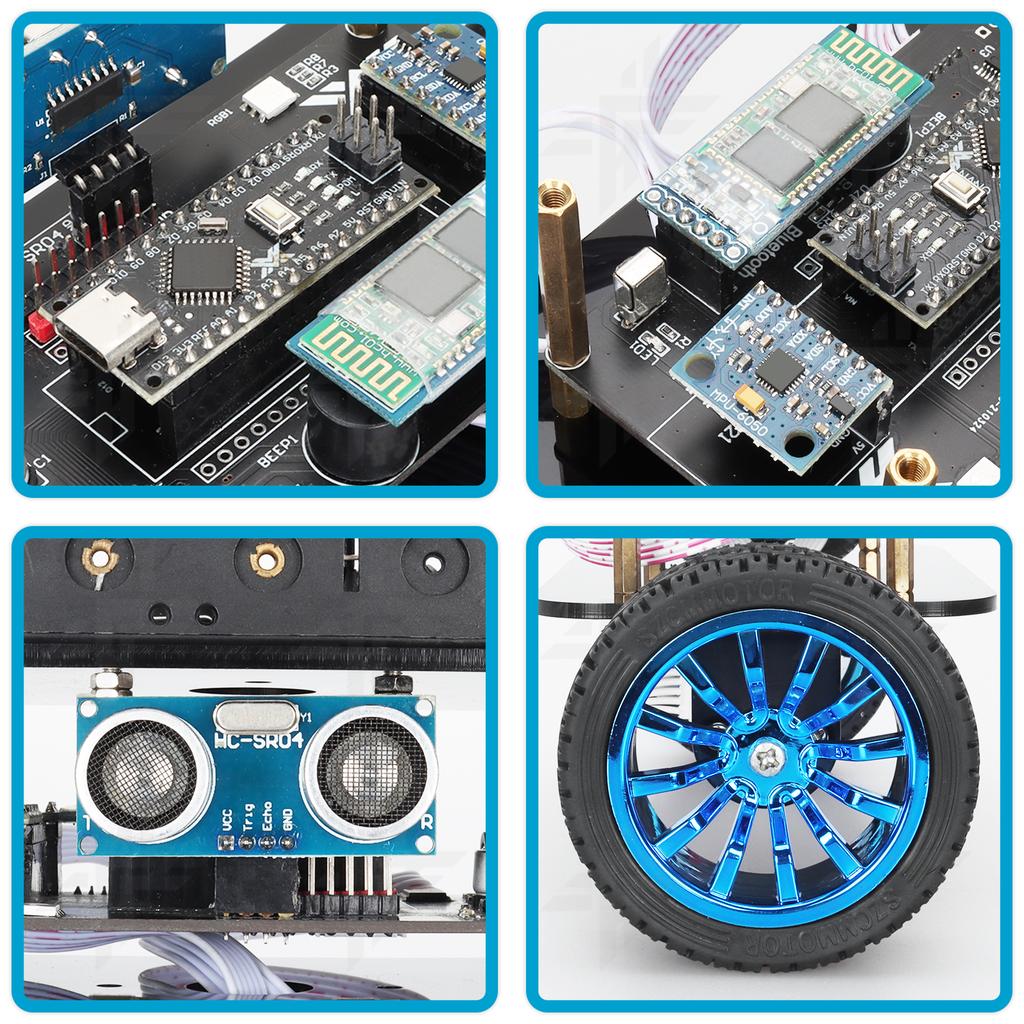 Tscinbuny Ultrasonic Obstacle Avoidance APP Remote Control Self-Balancing Upright Smart Balance Robot Programmer Kit Development