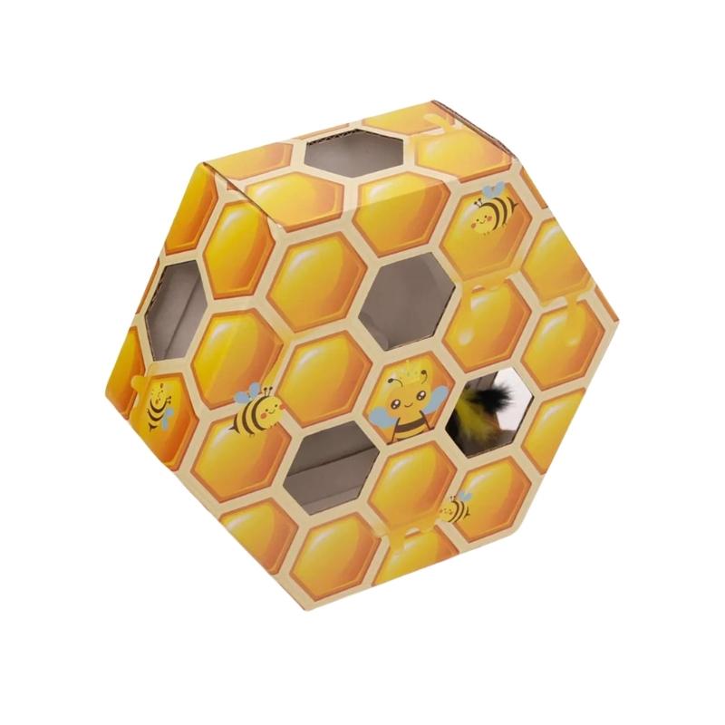 

Automatic Interactive Mole Whack Toy With Rotating Feathered For Indoor Kitten Exercise Durability Paper Construction 1