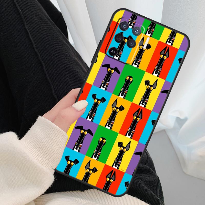 Greyhound Phone Case For OPPO A5 A9 2020 A31 A53 A53S A1K A15 A16 A52 A72 A83 A91 A93 A54 A74 A94