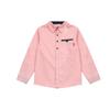 Ropa para niños, blusas de algodón para primavera y otoño, camisa de manga larga con cuello vuelto para niños, camisa de moda para niños de 5 a 15 años