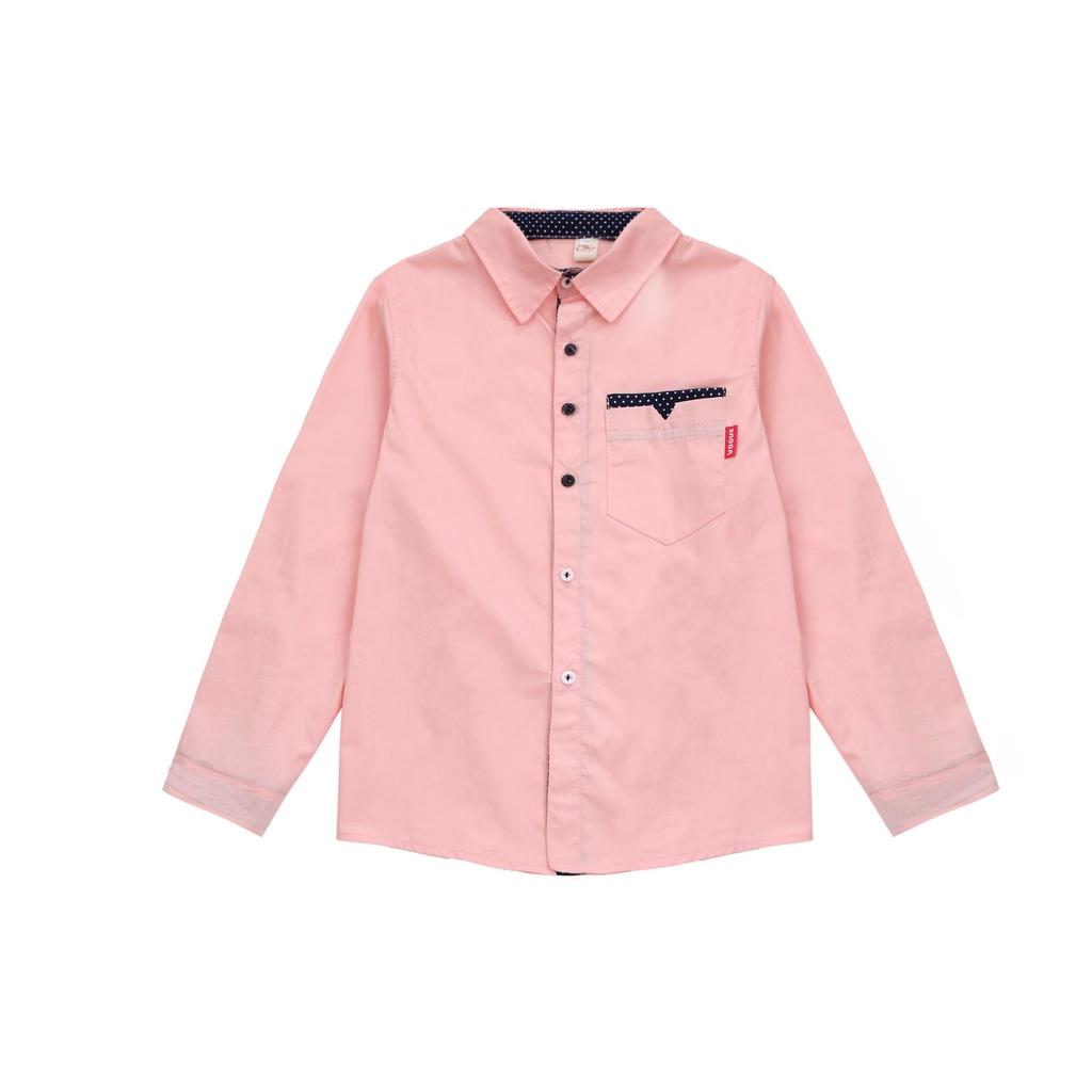 Ropa para niños, blusas de algodón para primavera y otoño, camisa de manga larga con cuello vuelto para niños, camisa de moda para niños de 5 a 15 años