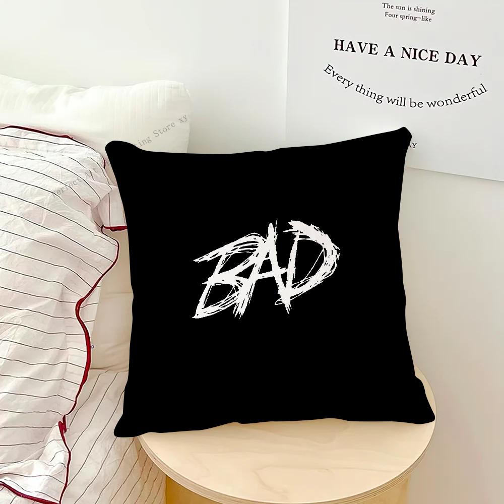 XXXTentacion Rap Hip Hop Music Singer Pillow Case Fashion Square Pillowcase Bedroom Sofa Room Ins Decoration Leisure Cushion