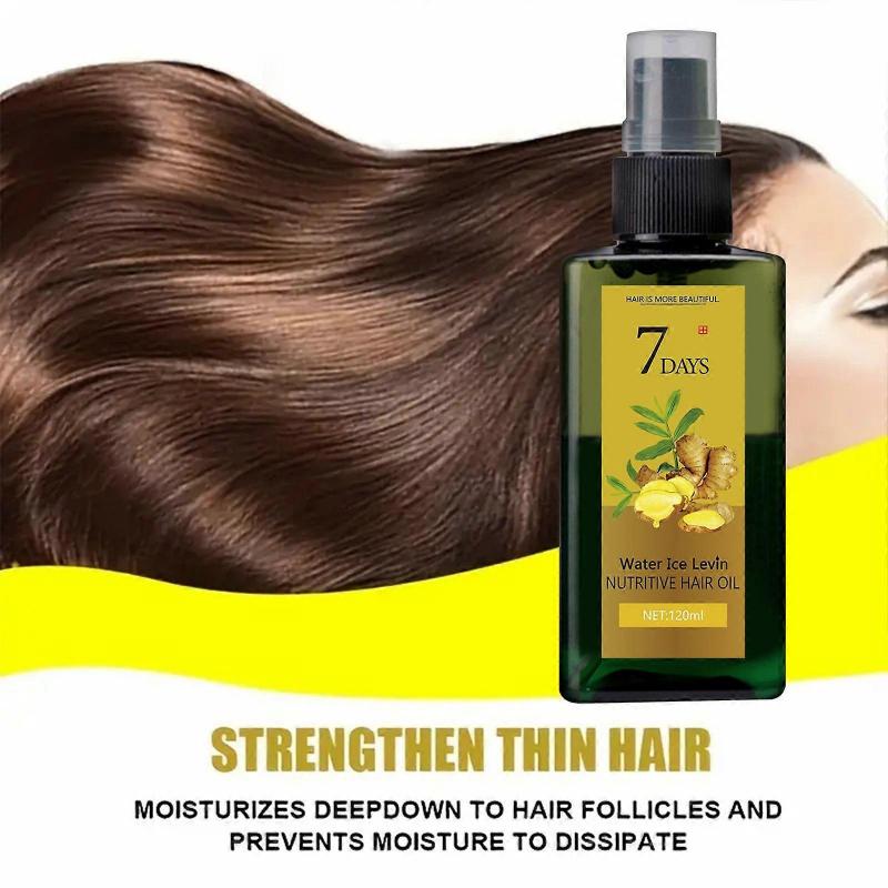 Ginger Hair Growth Essence for Scalp Massage, Follicle Treatment, Hair Care - Regrowth Essence Conditioner for Regrowth and Loss Treatment