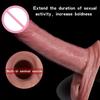 Real Veins Soft Penis Sleeve Penis Extender Liquid Silicone Condoms Delay Ejaculation Sex Toys For Men Dick Enlargement Longer