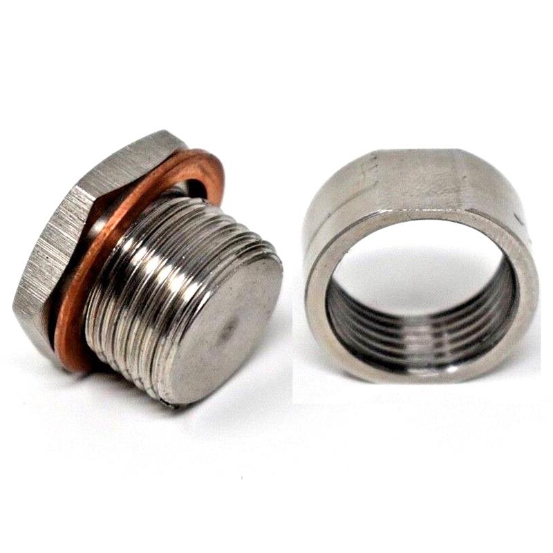 M18X1.5 O2 Oxygen Sensor Weld Bung Plug Nut With Gasket Kit Car Exhaust Pipe Steel Auto Hardware Accessories