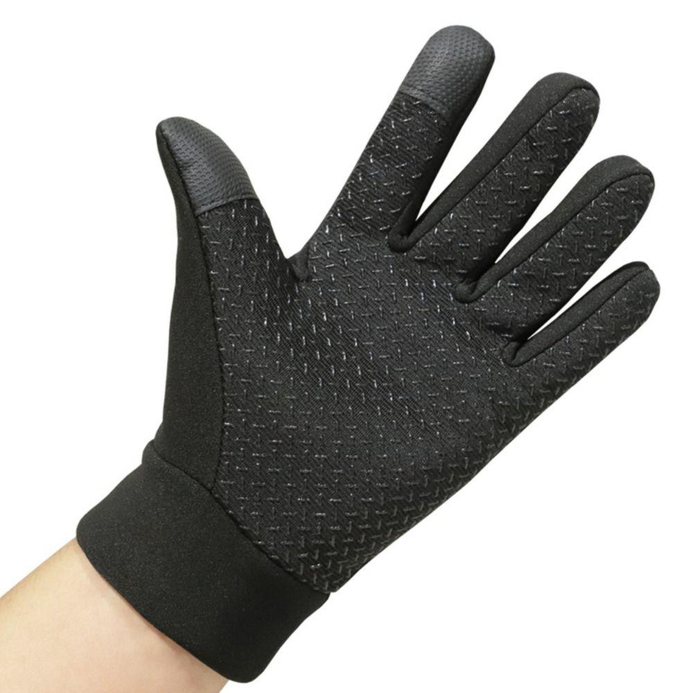 Winter Warm Cycling Gloves Fashion None Slip Thicken Thermal Skiing Gloves Touch Screen Waterproof Lightweight Bike Riding Glove