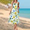 Womens Maxi Dress Boho Maxi Dress Floral Maxi Dress Long Dresses for Women Sleeveless Summer Maxi Dress Casual Style