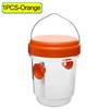 5/1PCS Reusable Wasp Trap Outdoor Hanging Transparent Insect Catcher Boxes Household Garden Farm Protector Pest Control with Lid