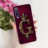 For Xiaomi Mi 9 SE Case Transparent Luxury Crown A-Z Letters 2D Flat Pattern Soft Casing For Xiaomi Mi 9SE Cover M1903F2G