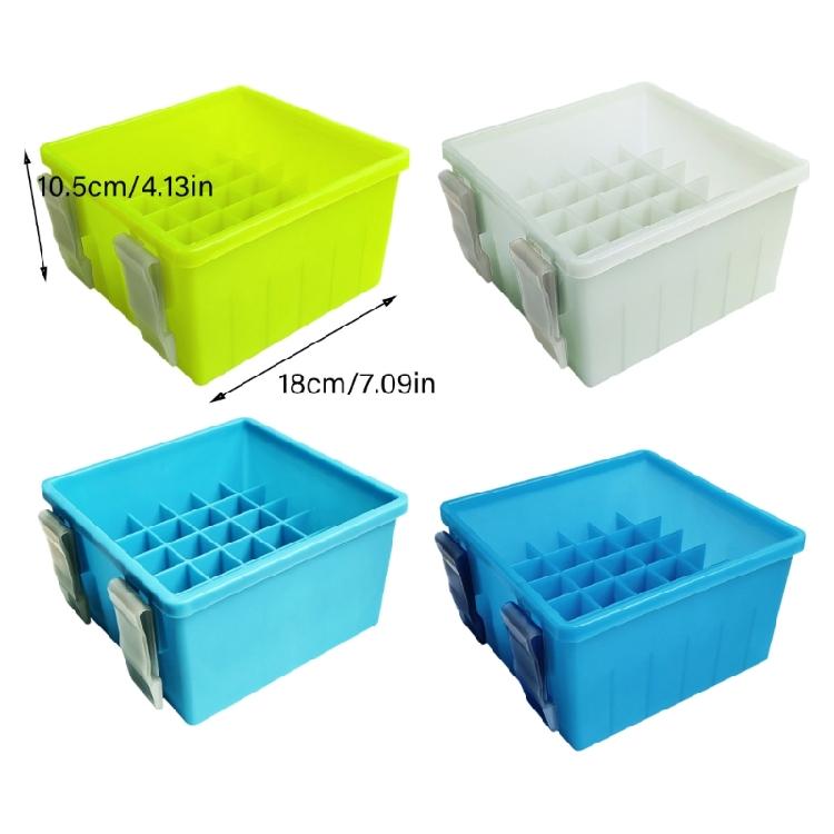 Fishing Box Lined Box Baits Container Night Fishing Baits Storage Box Fish Baits Holder Case Fishing Tackle Organizers