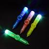 Stylo rotatif lumineux LED coloré, stylo à bille, fournitures d'apprentissage de bureau, couleur aléatoire