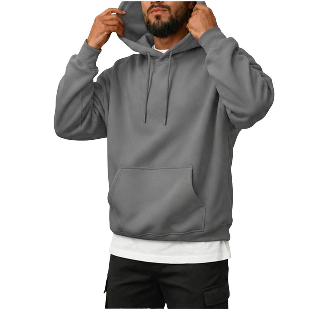 Felpa Invernale da Uomo con Scollo a Girocollo Pullover Casual per l'Uso Quotidiano