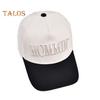 Women Baseball Cap Adjustable Cotton Embroidery Letters Baseball Cap Outdoor Ponytail Truck Hat for Casual Daily Wear