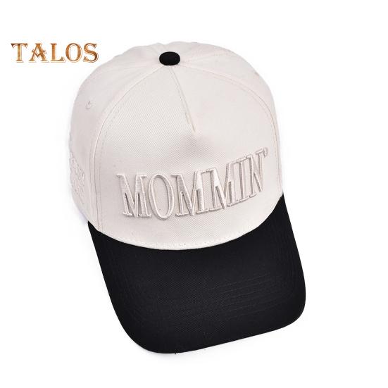 Women Baseball Cap Adjustable Cotton Embroidery Letters Baseball Cap Outdoor Ponytail Truck Hat for Casual Daily Wear